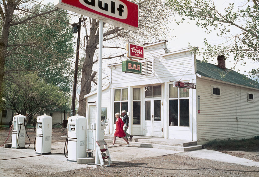Lady in Red, Nevada, 1971; photograph